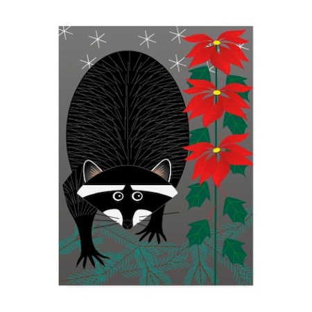 Marie Sansone 'Raccoon Xmas' Canvas Art,14x19